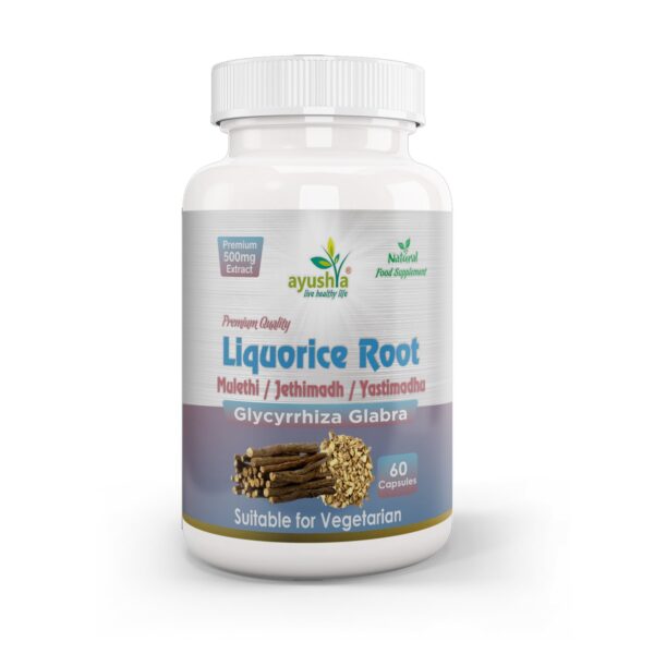 Liquorice Root Capsule (Yastimadhu - Mulethi - Jethimadh)